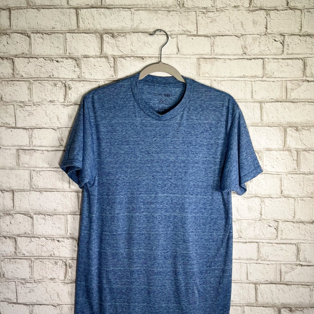 DepartWest | Mens Medium Blue Jersey Short Sleeve Tee